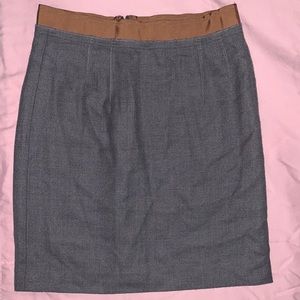 Gray skirt, Loft, size 4P